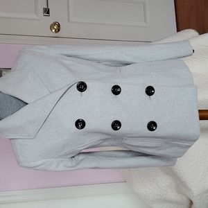 Rampage light grey, double breasted Peacoat